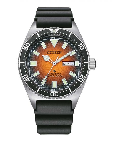 Citizen NY0120-01ZE Promaster Marine Vintage Automatic Orange/Schwarz Ø 41mm