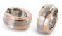 Boccia Titanium 0560-08 Creolen Titan / roségoldplattiert mit Diamanten