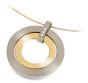 Boccia Titanium 0741-04 Anhänger aus Titan bicolor/gelbgold mit 3 Brillanten 