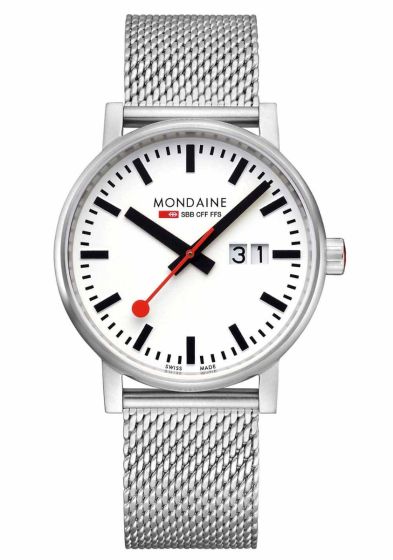 Original Schweizer Bahnhofsuhr Mondaine MSE.40210.SM  Ø 40mm