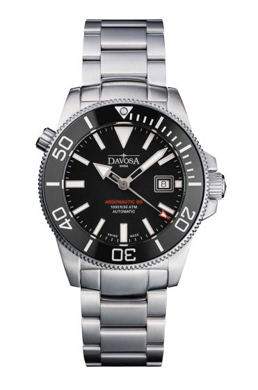 Davosa Argonautic BG 161.528.20 Herrentaucheruhr Automatic TriaLinkband Schwarz