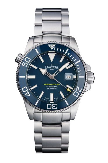 Davosa Argonautic BG 161.528.40 Herrentaucheruhr Automatic TriLinkband blau Ø43mm