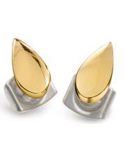 Boccia Titanium 05041-02 Ohrstecker aus Rein-Titan poliert/gelbgoldplattiert