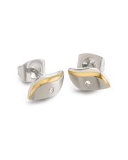 Boccia Titanium 05044-04 Ohrstecker Titan bicolor mit Diamant/Brillant