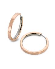 Boccia Titanium 0517-11 Scharnier-Creolen Rein-Titan roségoldfarben Ø24mm