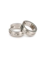 Boccia Titanium Scharnier-Creolen mit Brillanten 0539-09 