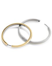 Boccia Titanium 0573-02 Creolen aus Rein-Titan Bicolor/Gelbgold Ø 39,5mm