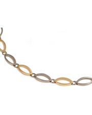 Boccia Titanium 0846-02 Collier Rein-Titan teilgoldplattiert