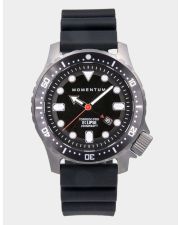 Momentum Torpedo Eclipse Solar-Herrentaucheruhr mit Saphirglas + Taucherband 1M-DV48B1B