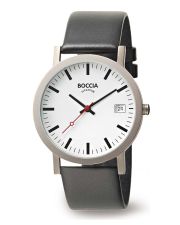 Boccia Titanium 3622-01 Herrenuhr / Bahnhofsuhr mit Sonderausstattung Saphirglas