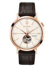 Bulova 97A136 Aerojet Herren Automatik offene Unruh roségold-IP