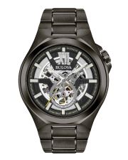 Bulova 98A179 Maquina Herren Automatik Skelettiert IP-anthrazit