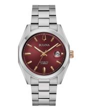 Bulova Surveyor 98B422 Automatik Herrenuhr Saphirglas rotbraunes Zifferblatt
