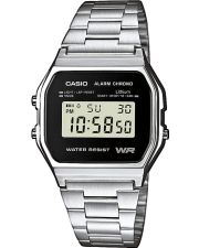 CASIO A158WEA-1EF Vintage Iconic Collection Silber-Schwarz
