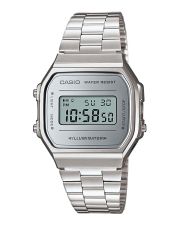 Casio A168WEM-7EF Vintage Digital Silbern Spiegelnd