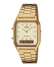 Casio AQ-230GA-9DMQYES Vintage Edgy Ana-Digi Herrenuhr/Unisex Gelbgoldfarben