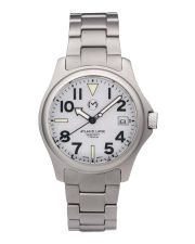 Momentum Atlas 38 Eclipse Solar Herrenuhr Titan Ø38mm weiß mit Titanband