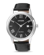 Citizen AW1231-07E ECO-Drive Herrenuhr mit schwarzem Zifferblatt