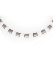 Boccia Titanium 0812-09 Damen-Collier Titan / Ceramic weiß 45 cm