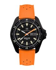 Momentum Sea Quartz 30 Eclipse Herrentaucheruhr Solar mit Saphirglas Ø 42mm orange