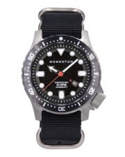 Momentum Torpedo Eclipse Solar-Herrentaucheruhr mit Saphirglas + Natoband
