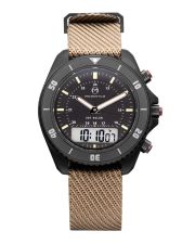 Momentum UDT Military Herrenuhr Ana-Digi 200m Saphirglas Ø43mm Natoband Sand
