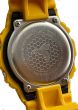 Casio DW-5600SLC-9ER G-Shock Herrenuhr Gelb / Braun Gehäusebodengravur mit Biene und Waben