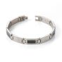 Boccia Titanium Herrenarmband Titan/Carbon 0333-01