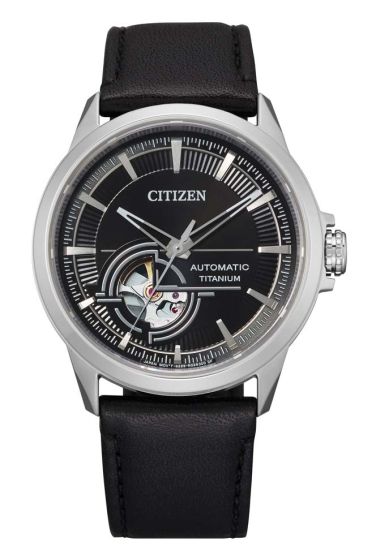 CITIZEN Duratect-STC-Titan Automatik NH9120-11E Herrenuhr mit Lederband