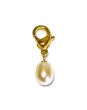 Boccia Titanium 07029-02 Charms-Anhänger gelbgoldfarben, mit weißer Perle