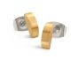 Boccia Titanium 05058-02 Ohrstecker Titan Gold Halbmond-Form