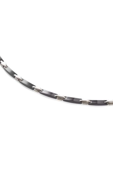 Boccia Titanium Damen-Colier Titan / High-Tech-Ceramic schwarz/silber 0869-02