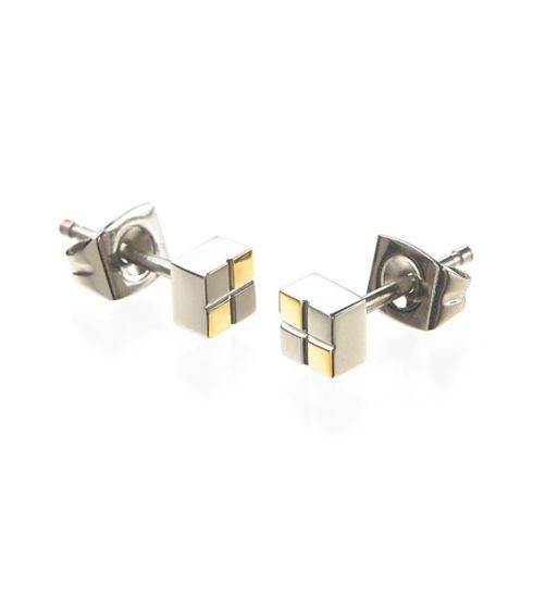 Boccia Titanium 0518-03 Ohrstecker Titan bicolor