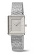 Boccia Titanium Damenuhr 3351-05 Rechteckig Hellgrau Milanaise-Uhrband