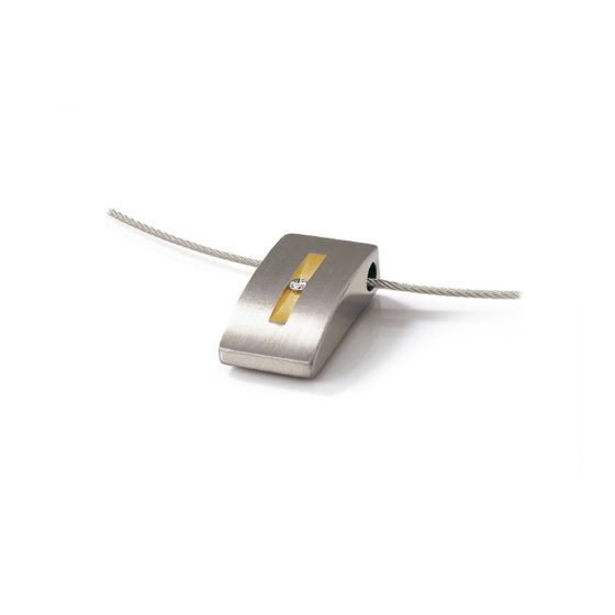 Boccia Titanium Anhänger mit Brillant 0718-01 Bicolor