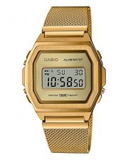 Casio A1000MG-9EF Armbanduhr Vintage Gelbgold