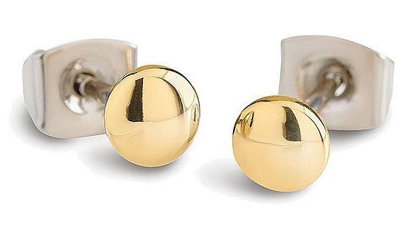 Boccia 05013-02 Ohrstecker Titan goldplattiert 