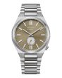 Citizen NK5010-51X Automatik Herrenuhr mit Saphirglas Olivgrau