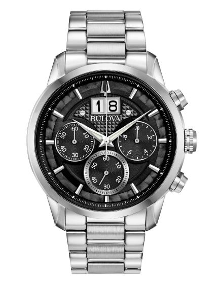 Bulova 96B319 Classic Sutton Herren Chronograph mit Großdatum