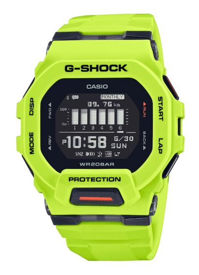 G-Squad GBD-200-9ER G-Shock m. Bluetooth + Steptracker + Vibrationsalarm