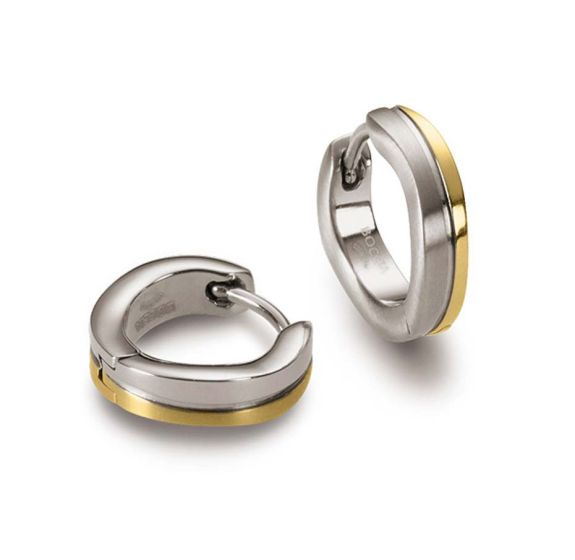 Boccia Titanium 0563-02 Scharnier-Creolen Titan Bicolor