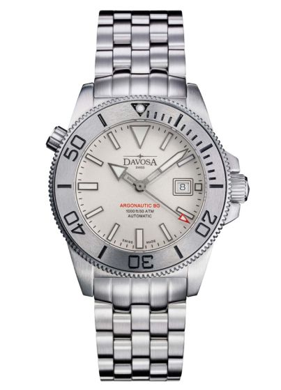 Davosa Argonautic BGBS 161.528.01 BEYOND STEEL®Herrentaucheruhr Automatic Ø43mm Silber PentaLinkband