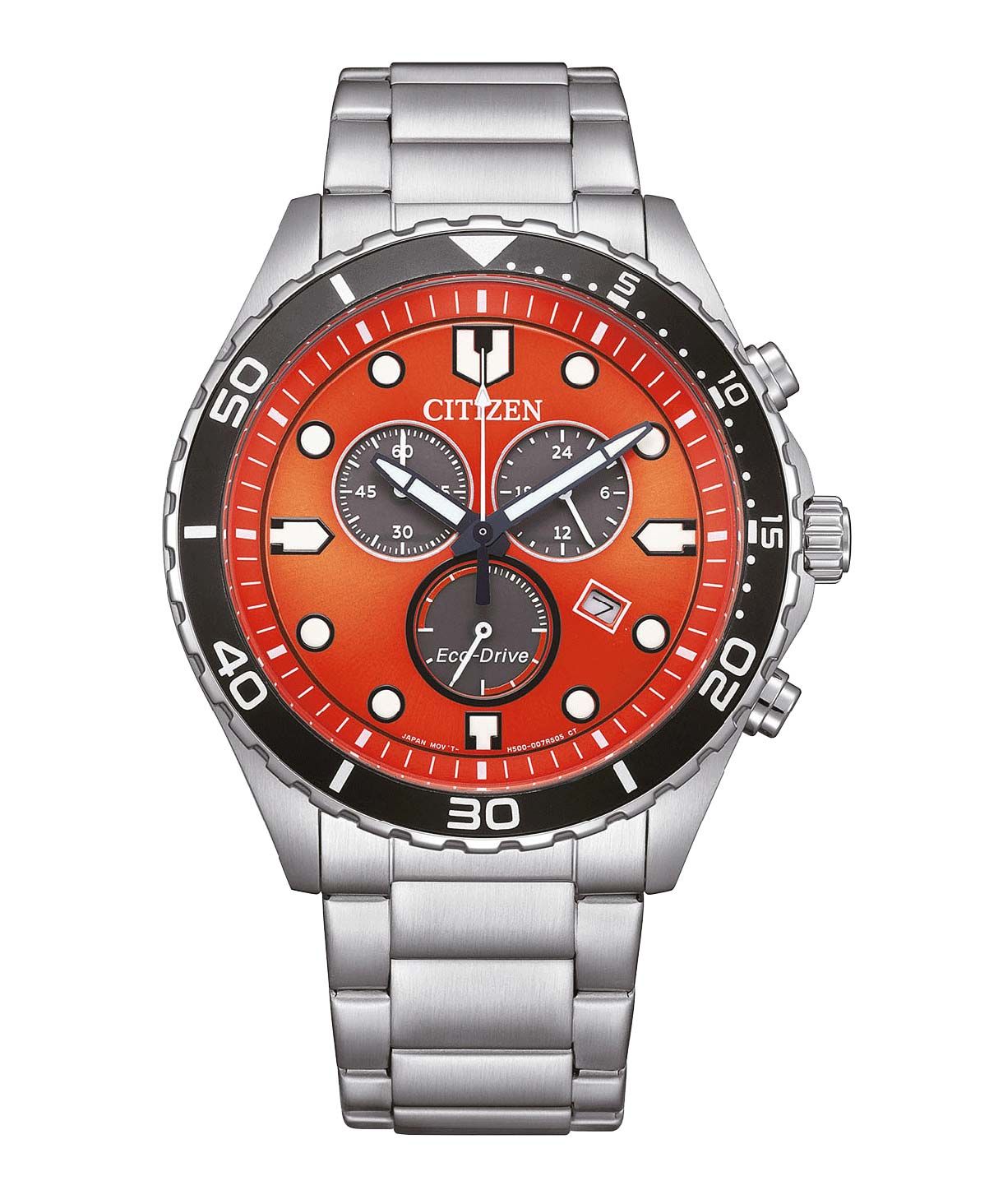 Citizen Eco Drive Solar Herrenchrono AT2560 84X orangerot
