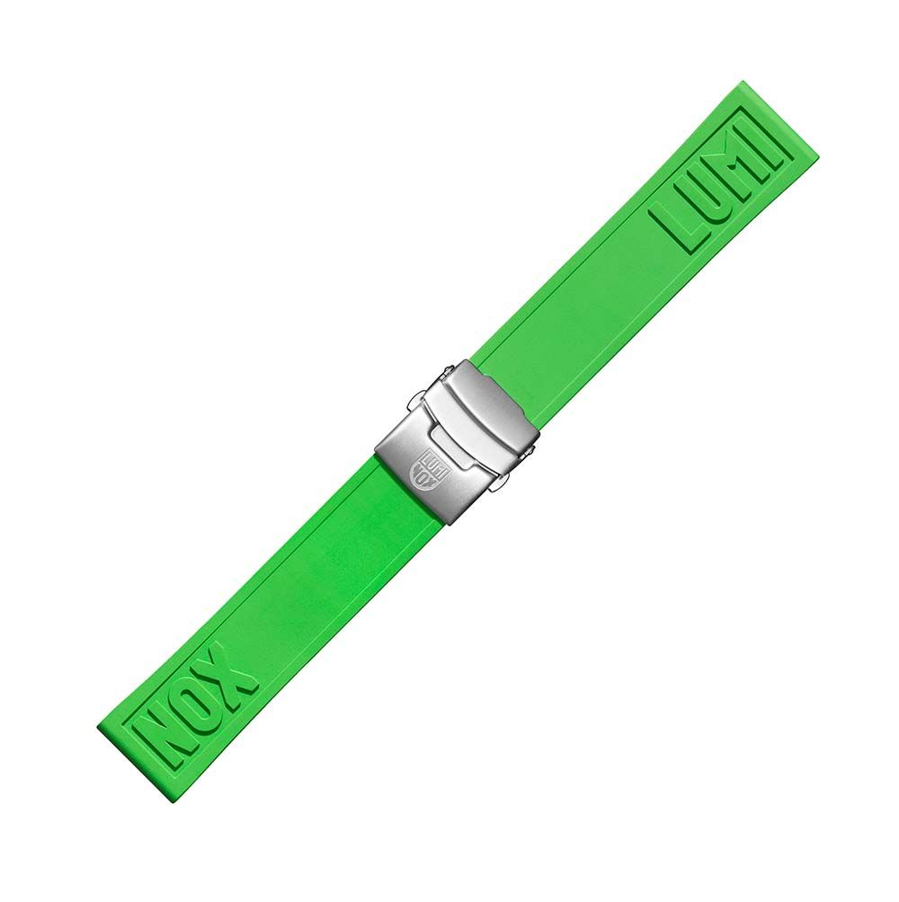 Luminox FPX.2406.60Q.K Herren Uhrenarmband aus Gummi Neongr n