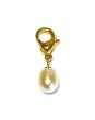 Boccia Titanium 07029-02 Charms-Anhänger gelbgoldfarben, mit weißer Perle