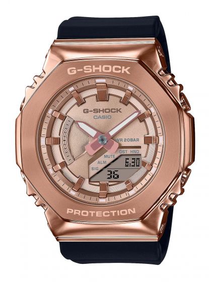 Casio GM-S2100PG-1A4ER G-Shock Damenuhr roségoldfarben / schwarz