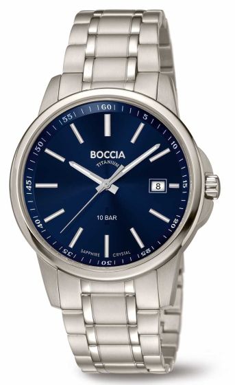 Boccia 3633-04 Herrenuhr mit ultrakratzfestem Saphirglas