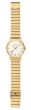 Original Schweizer Bahnhofsuhr Mondaine A660.30360.16SBM Ø40mm Gelbgoldplattiert/satin-mattiert