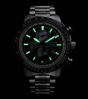 Citizen BY3005-56E Limited Edition Eco-Drive Solar Funk Herrenuhr Geo-Trekker Ø46mm  Nachtansicht