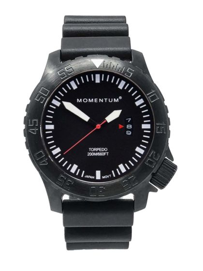 Momentum Herrentaucheruhr BLACK TORPEDO DV76BS1B